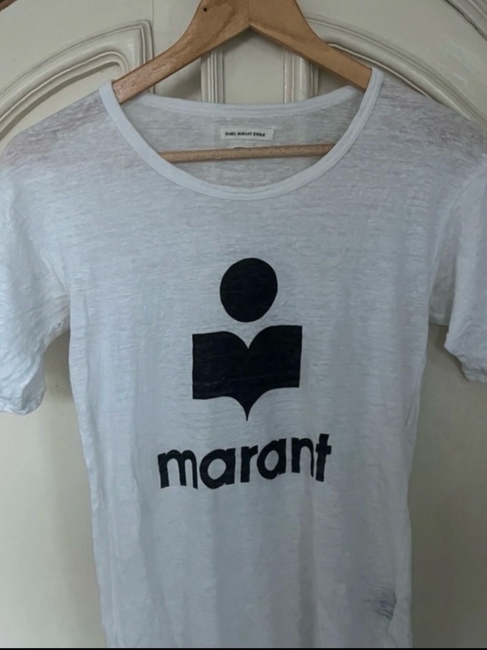 Isabel Marant Kids White Tee with Black Logo